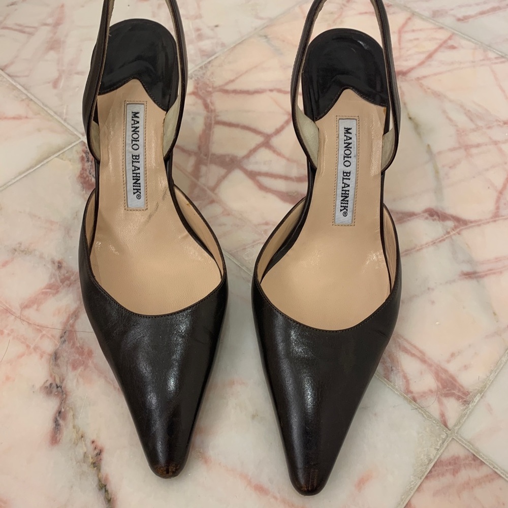 Manila Blahnik- Slingback Pumps